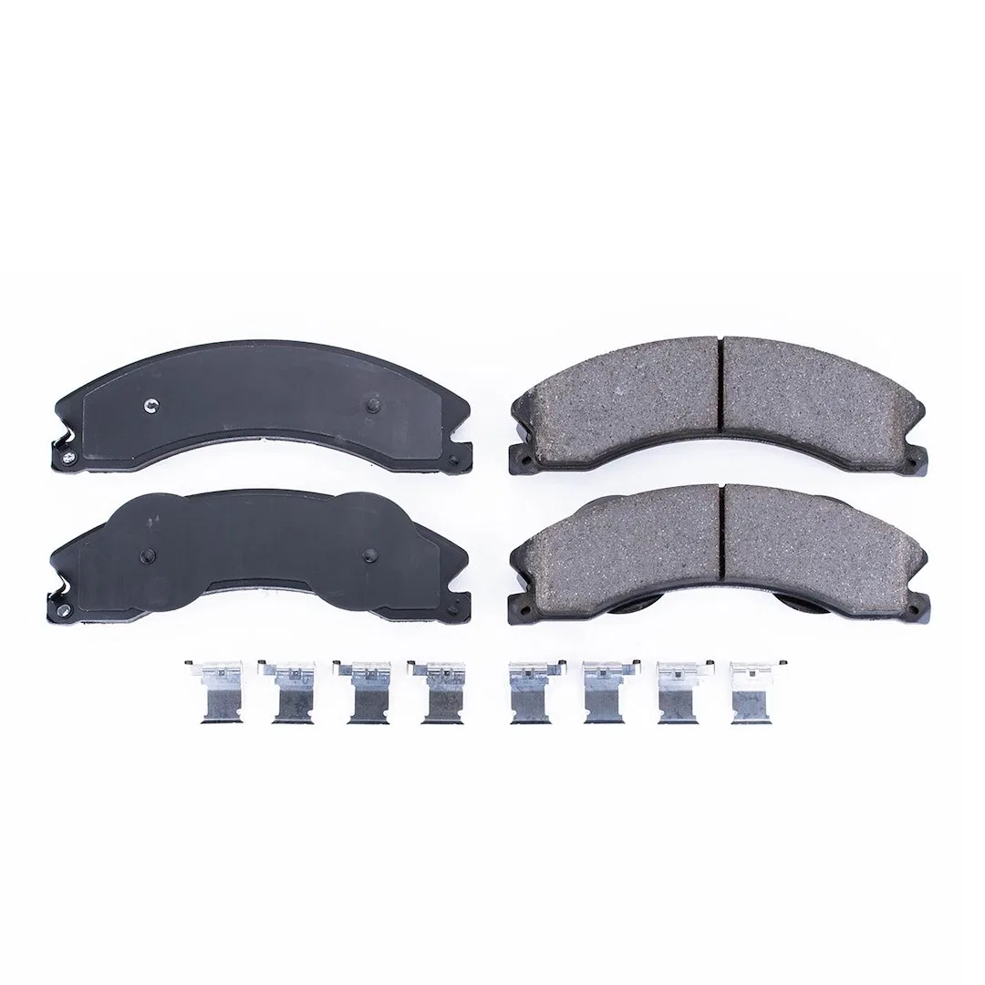 17-1411 – POWERSTOP Brake Pad, FMSI Number D1411 Ceramic Brake Pads Set Of 4 With Stainless Steel Hardware